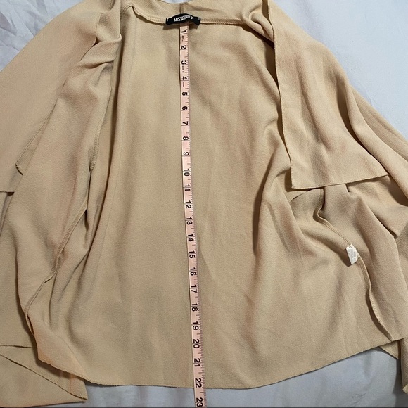 Missguided waterfall blazer in tan, Size 10 🌙 - Picture 6 of 9